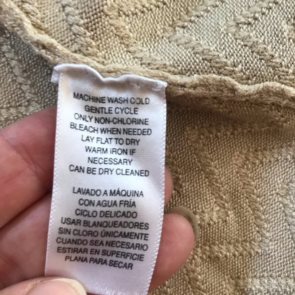 Stunning vintage long sweater and vest set with a chevron knit pattern. EUC - Picture 7 of 16